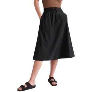 ATHLETA Arrival MIDI Skirt size 4 in Black